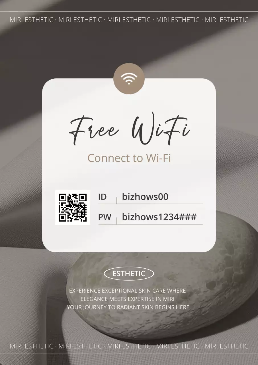 베이지 모던 뷰티 안내