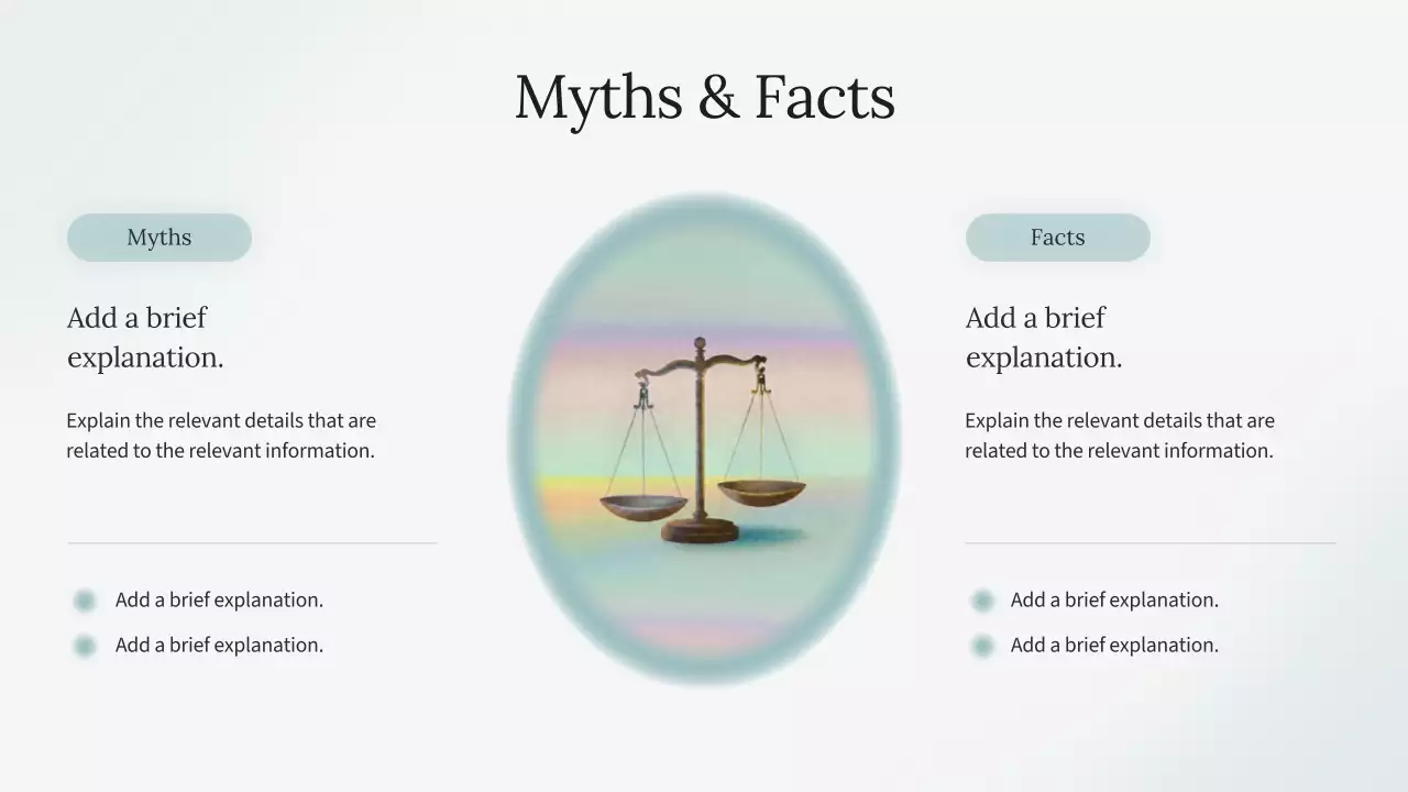 친환경 미니멀리즘 정신 건강 프레젠테이션