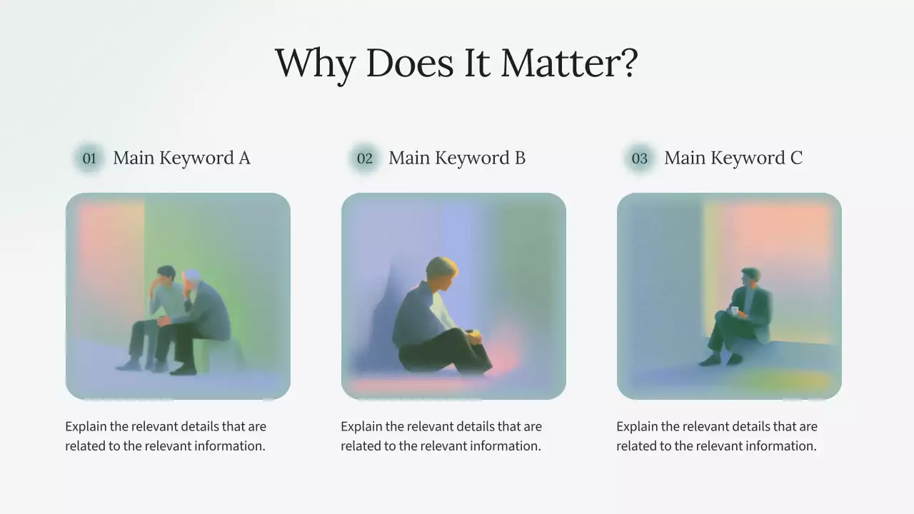 친환경 미니멀리즘 정신 건강 프레젠테이션