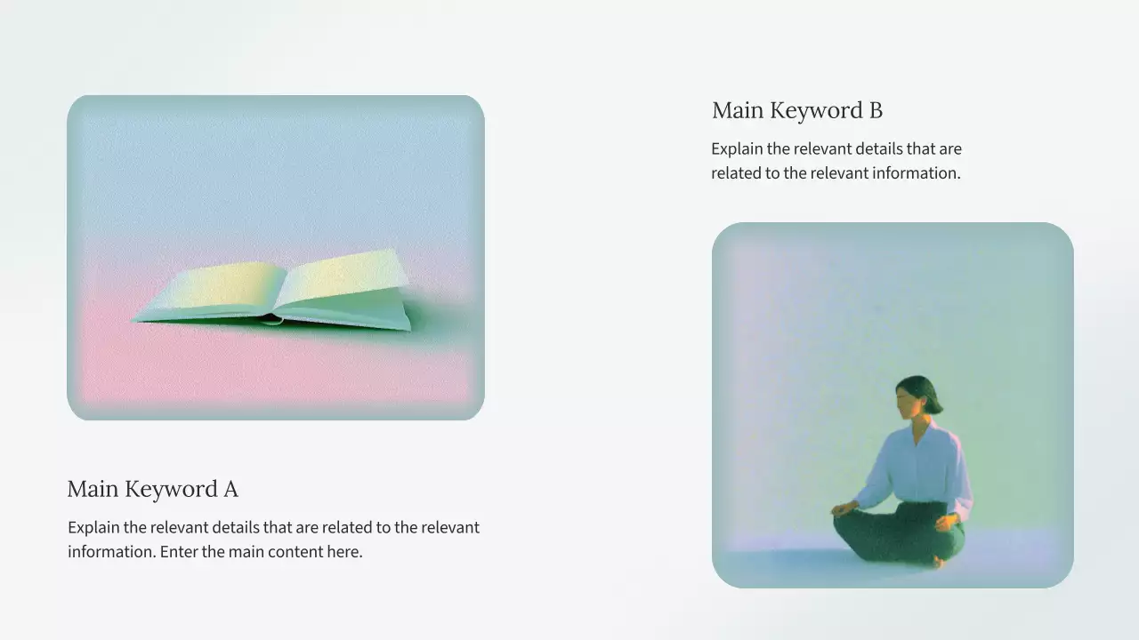 친환경 미니멀리즘 정신 건강 프레젠테이션