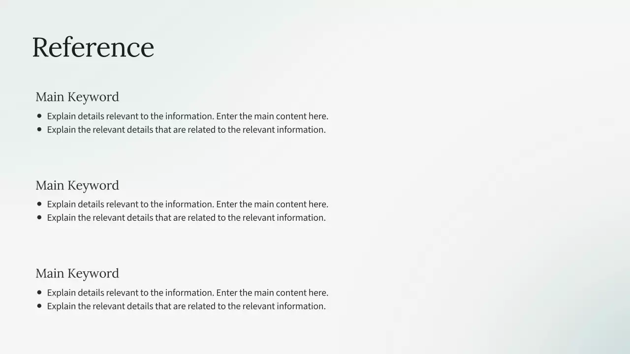 친환경 미니멀리즘 정신 건강 프레젠테이션