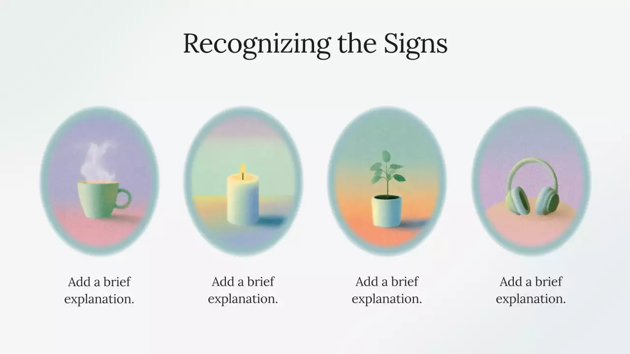 친환경 미니멀리즘 정신 건강 프레젠테이션