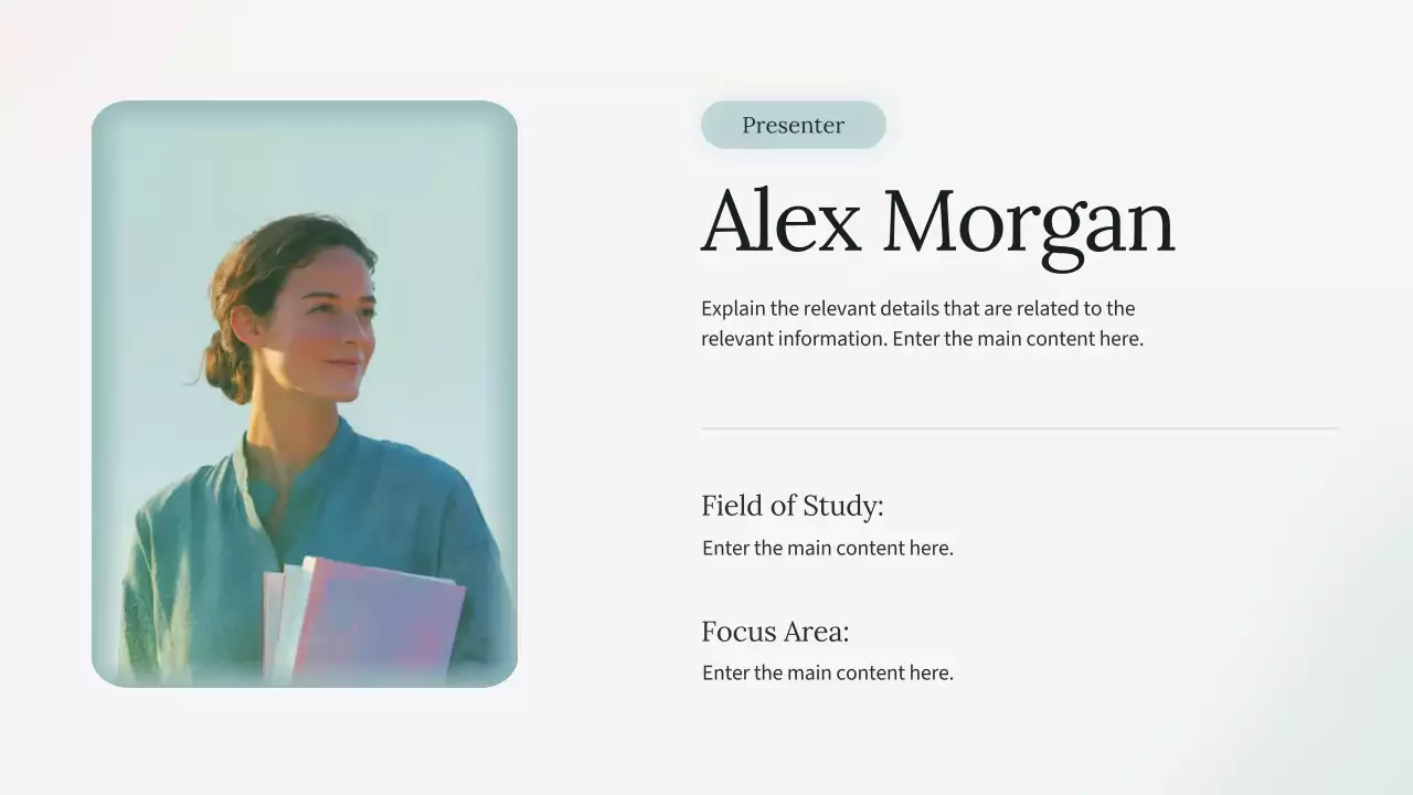 친환경 미니멀리즘 정신 건강 프레젠테이션