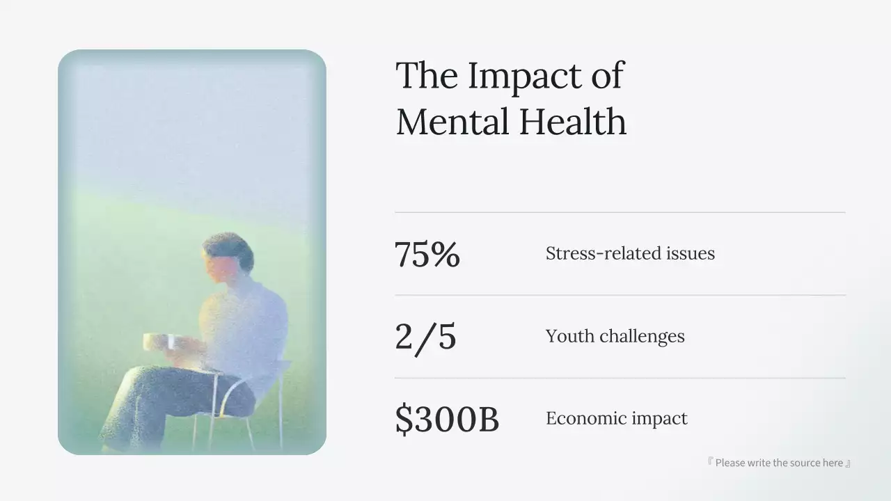 친환경 미니멀리즘 정신 건강 프레젠테이션