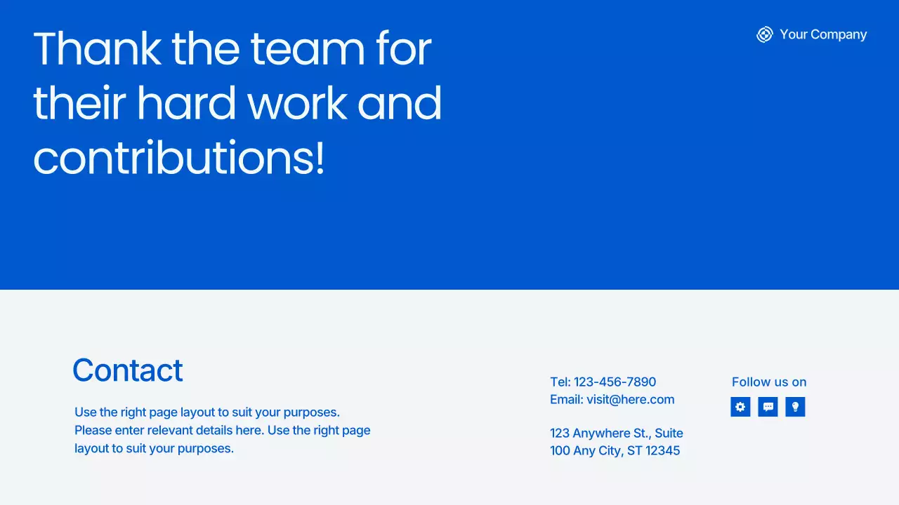 블루 프로페셔널 타운홀 미팅 프레젠테이션