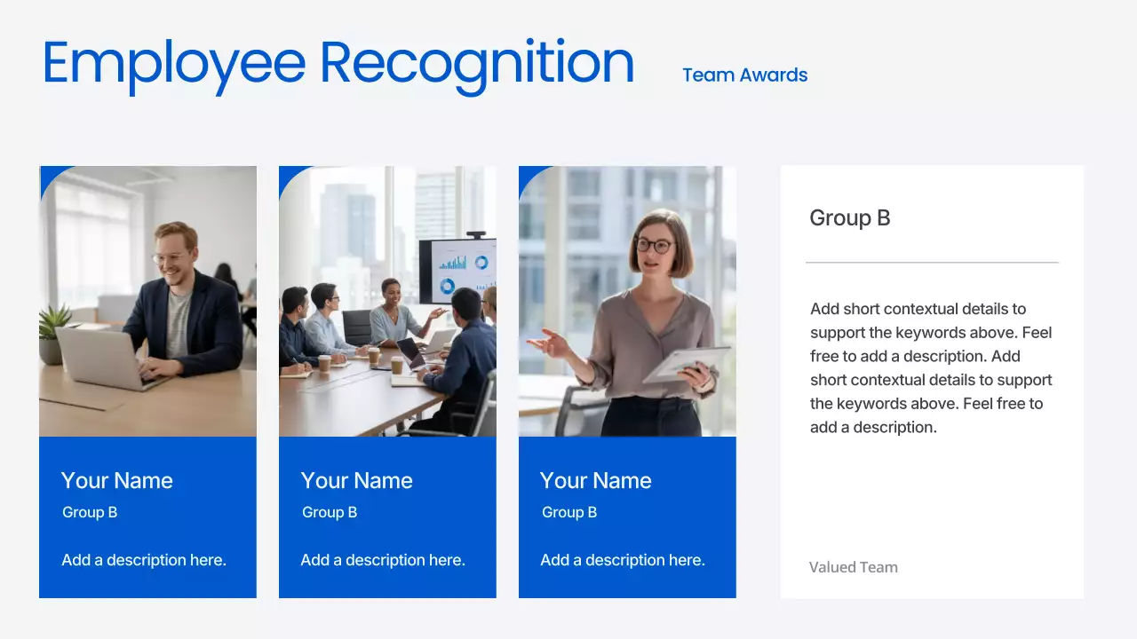 블루 프로페셔널 타운홀 미팅 프레젠테이션