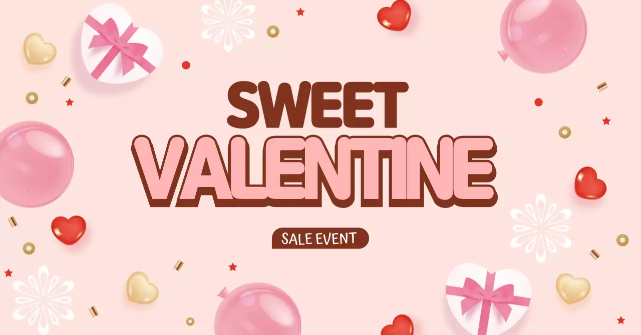 핑크 아기자기한 발렌타인데이