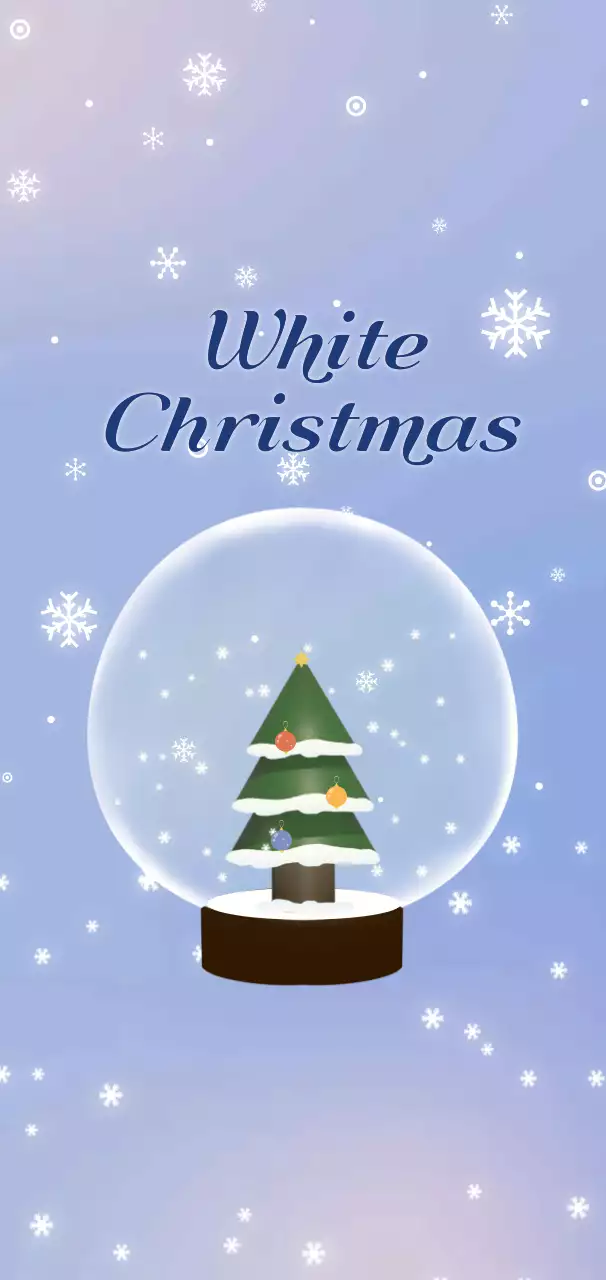 하늘색 심플 크리스마스