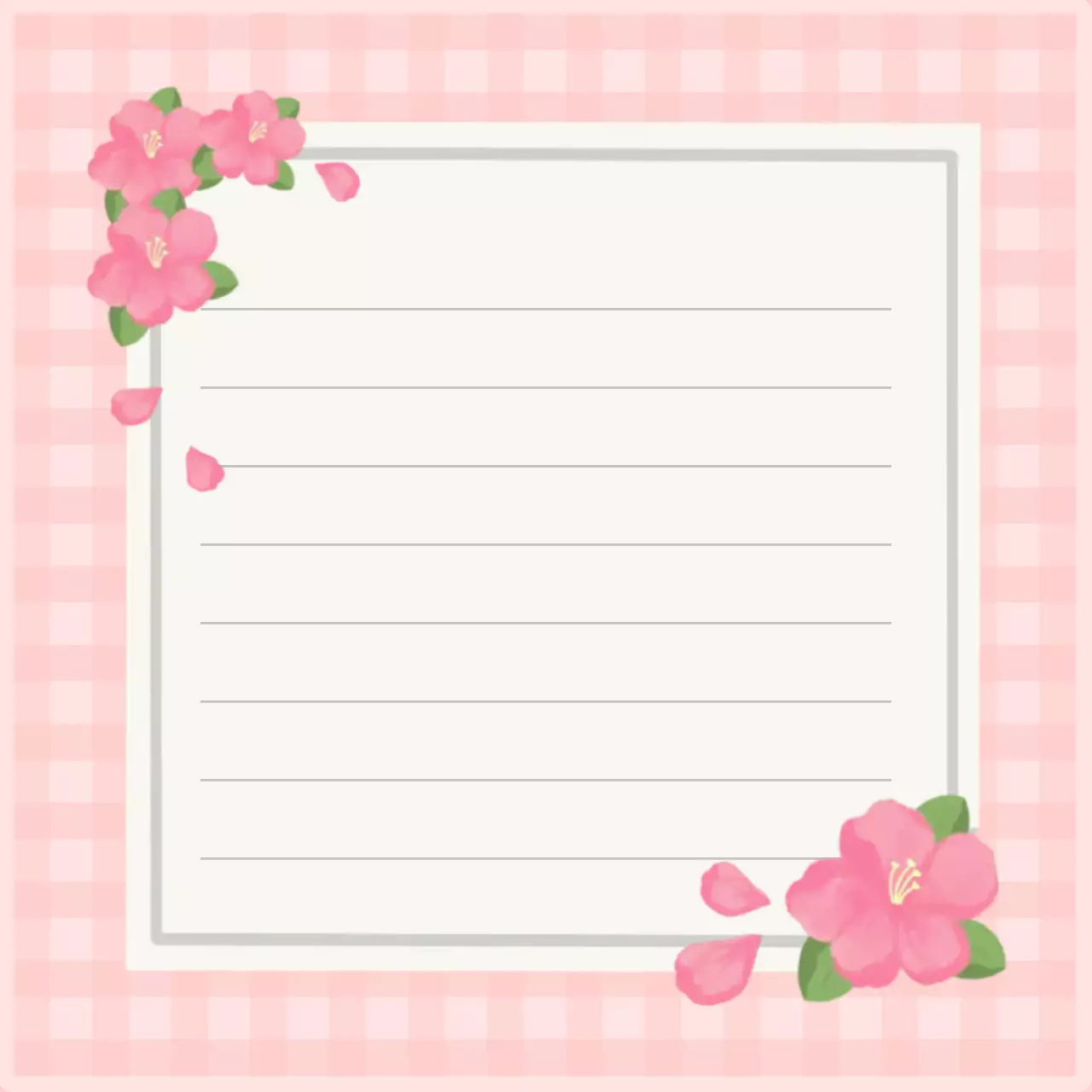 핑크 매화 엽서