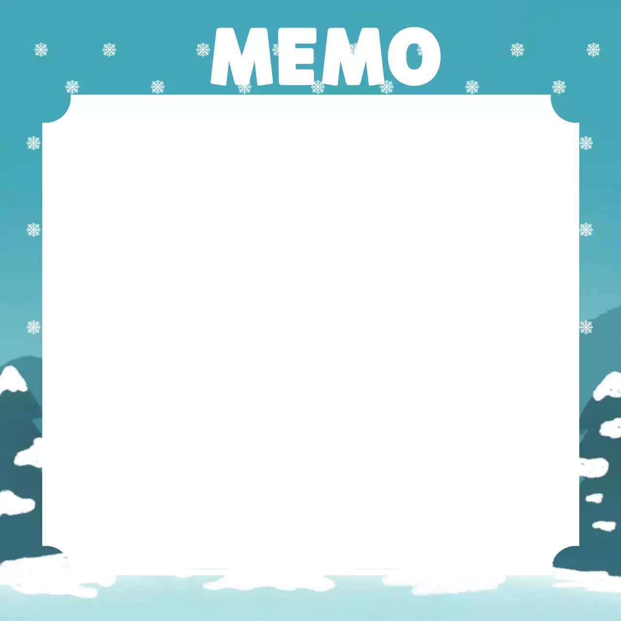 하늘색 따뜻한 겨울 문구