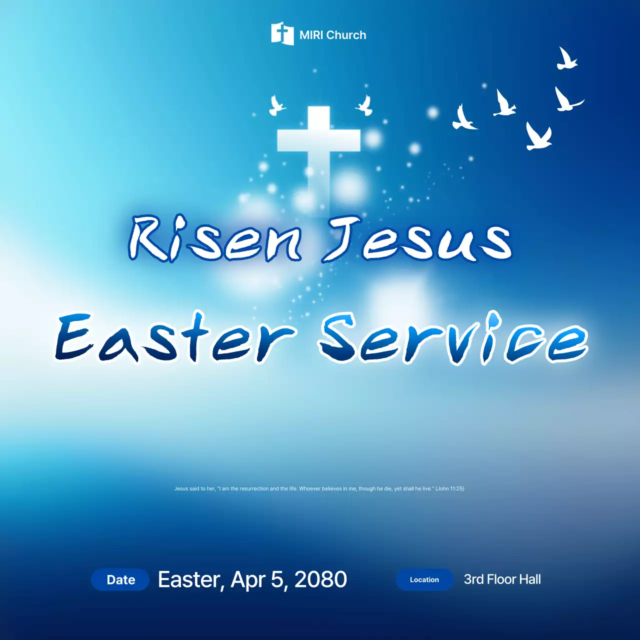 Panduan Ibadah Paskah Sederhana Warna Biru Langit