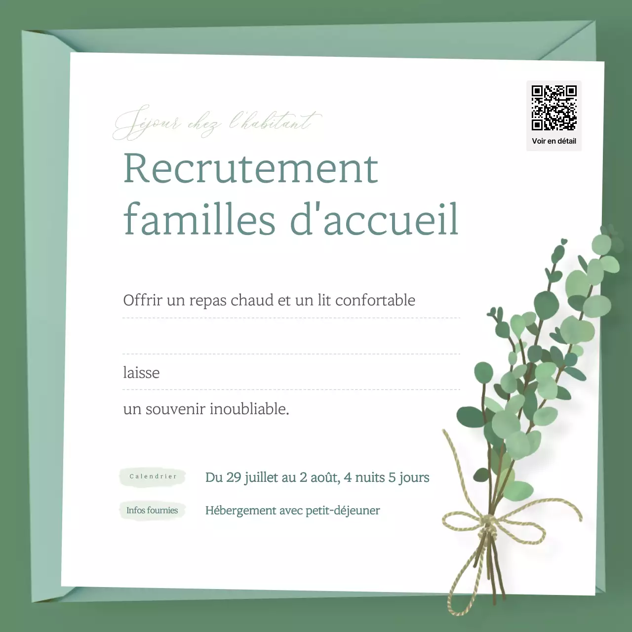 Guide de recrutement des familles d'accueil pour les cathédrales vertes et propres