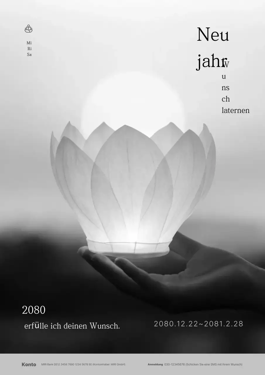 Traditionelle Neujahrszeremonie in Schwarz-Weiß