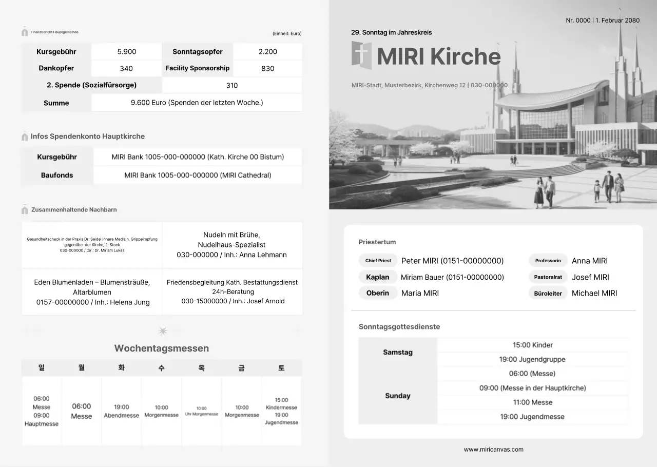Schwarz-Weiß-Grundlagenleitfaden für Kirchen