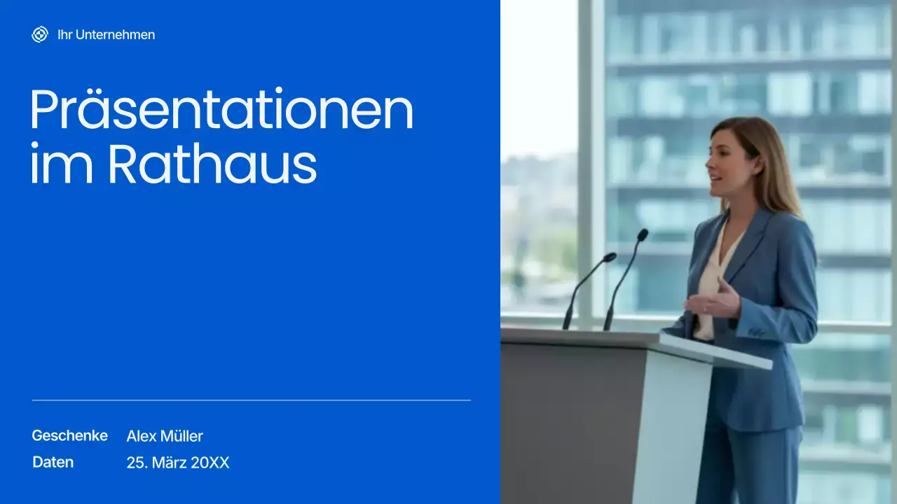 Präsentation von Blue Professional im Rahmen der Bürgerversammlung