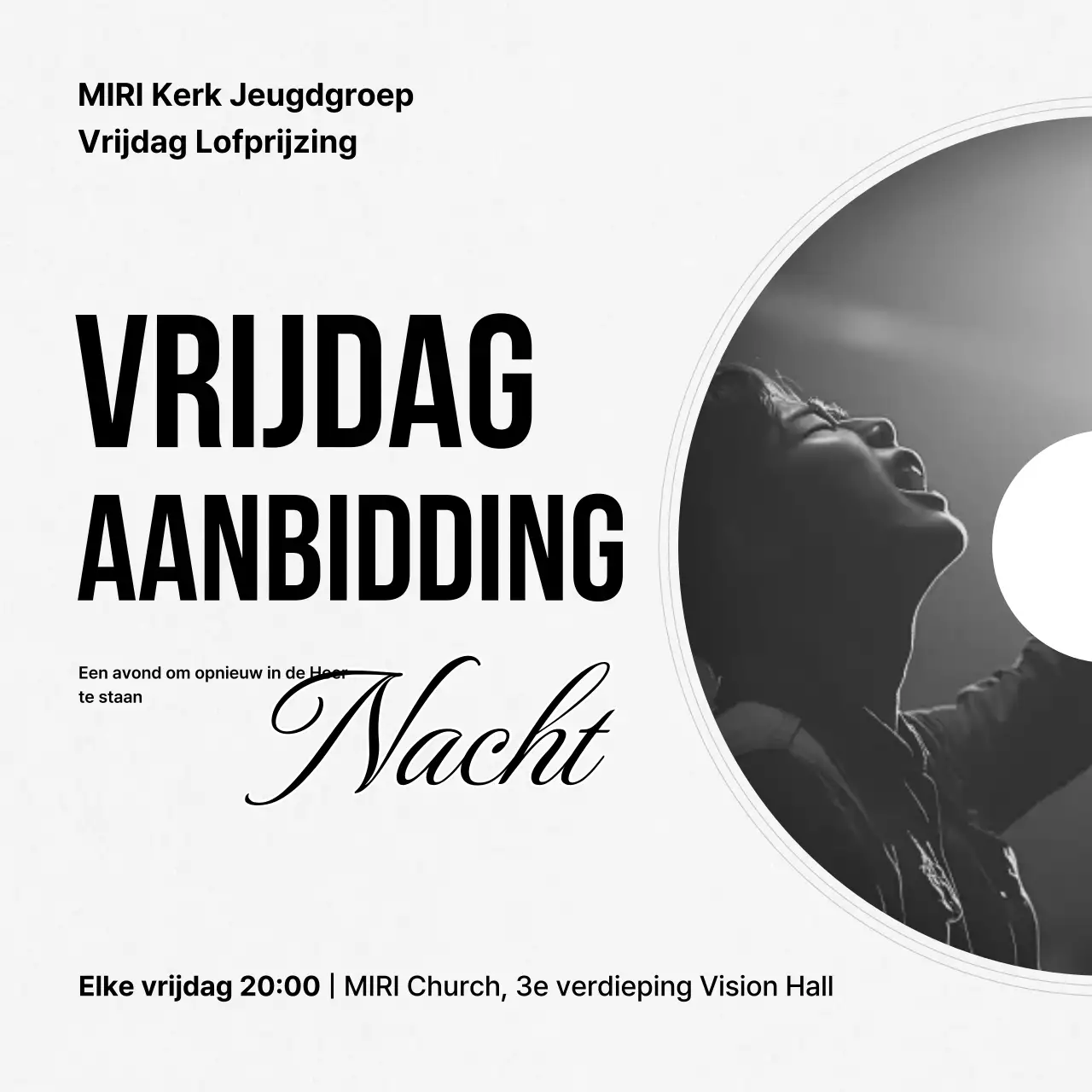 Zwart-wit handleiding voor nette erediensten