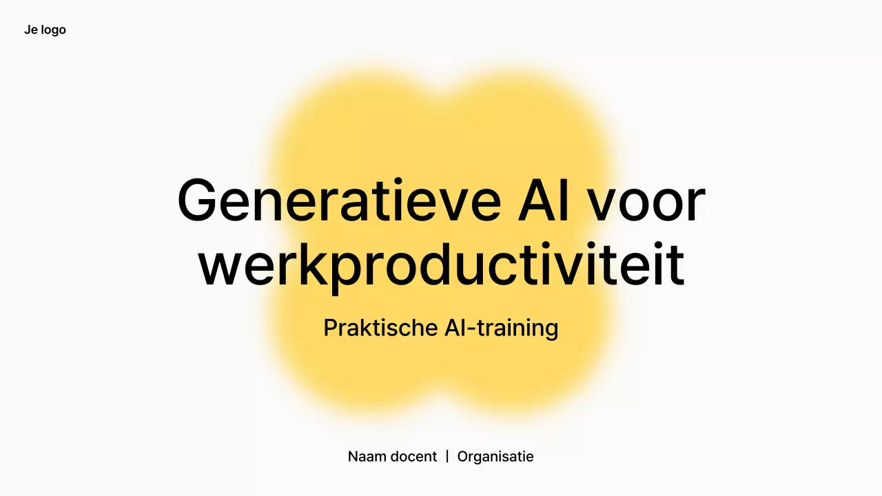 Gele moderne AI-cursus