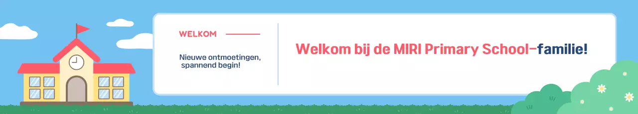 Sky Blue Simple School Promotie