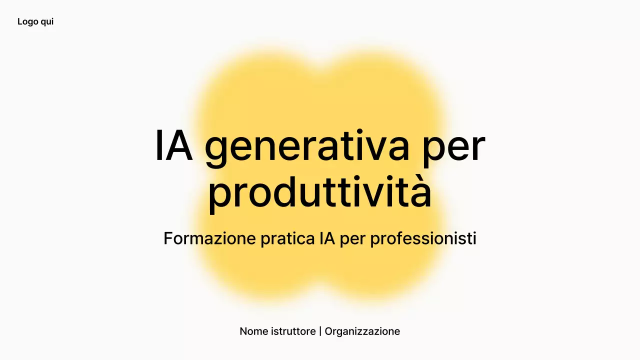 Corso di intelligenza artificiale moderna gialla