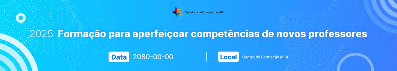 Guia de Treinamento em Educação Moderna Azul
