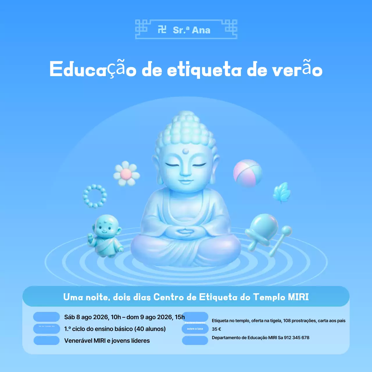 Recrutamento de alunos para o programa de treinamento oriental Sky Blue
