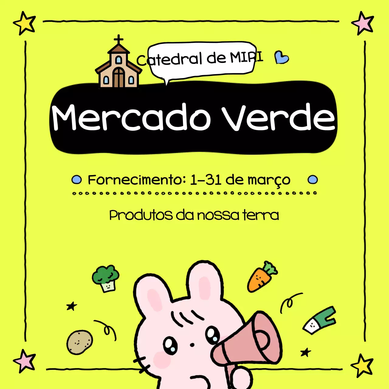 Promoção do Mercado Compartilhado da Catedral Charmosa de Yeondu