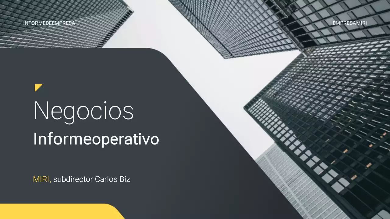 Informe empresarial moderno de Gray