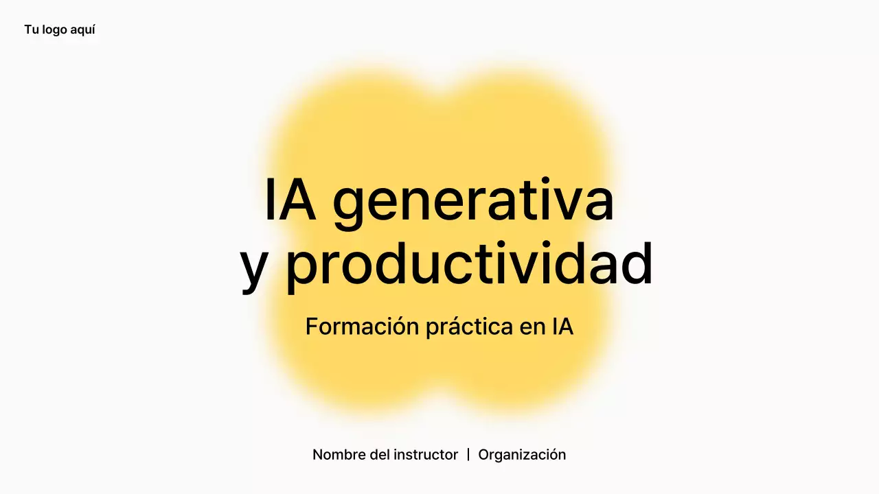 Curso de IA moderna amarilla
