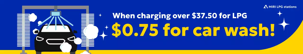 blue modern car wash advertisement