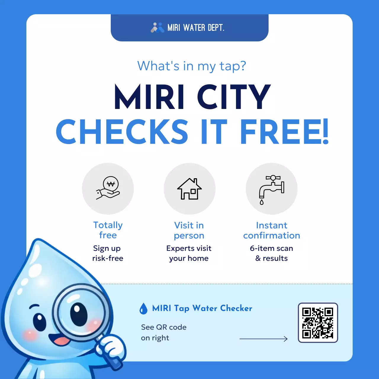 blue modern water promotion