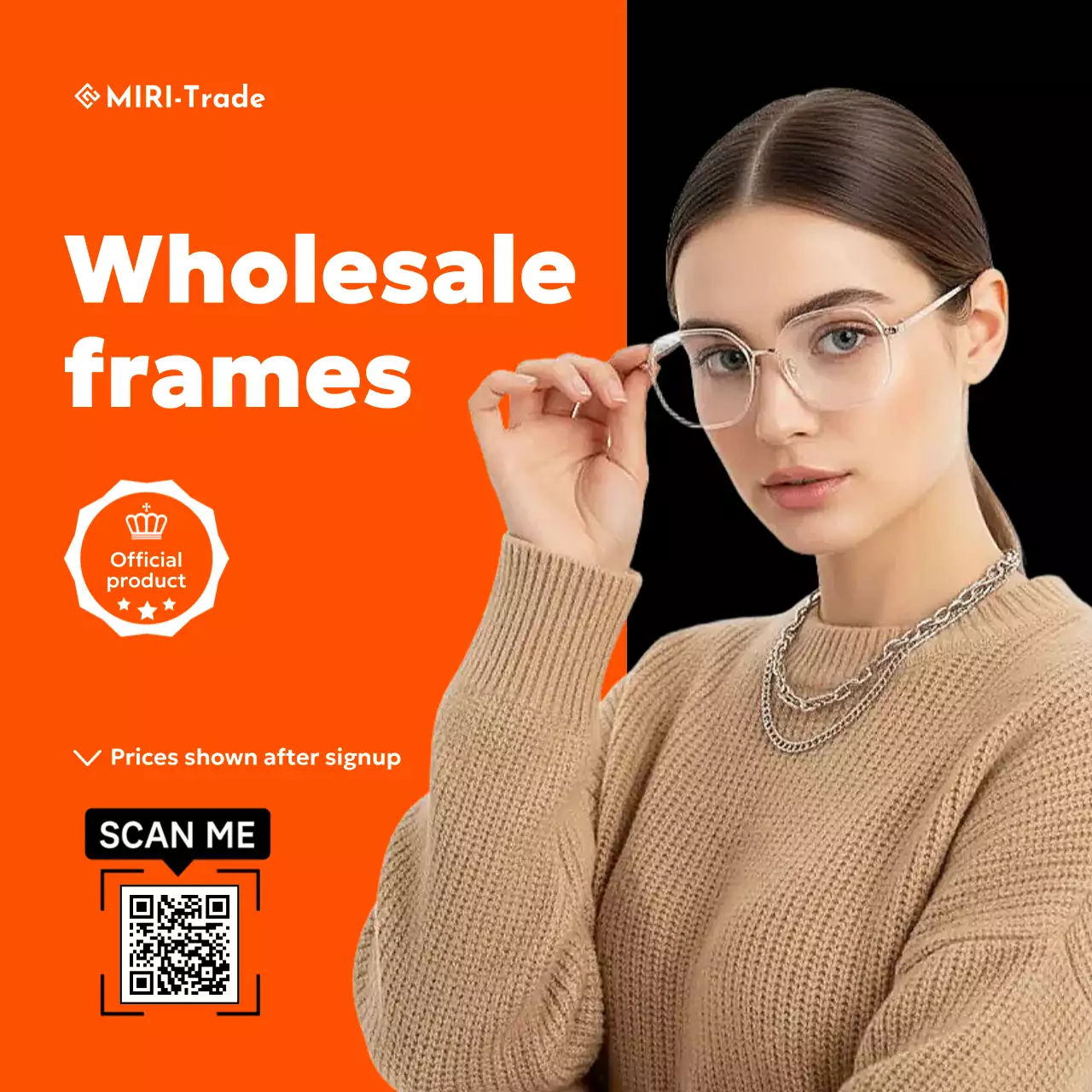 orange modern eyewear promotion