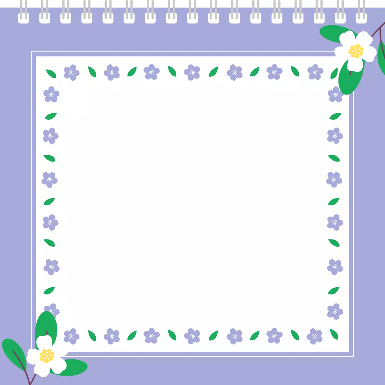 연보라 아기자기한 엽서