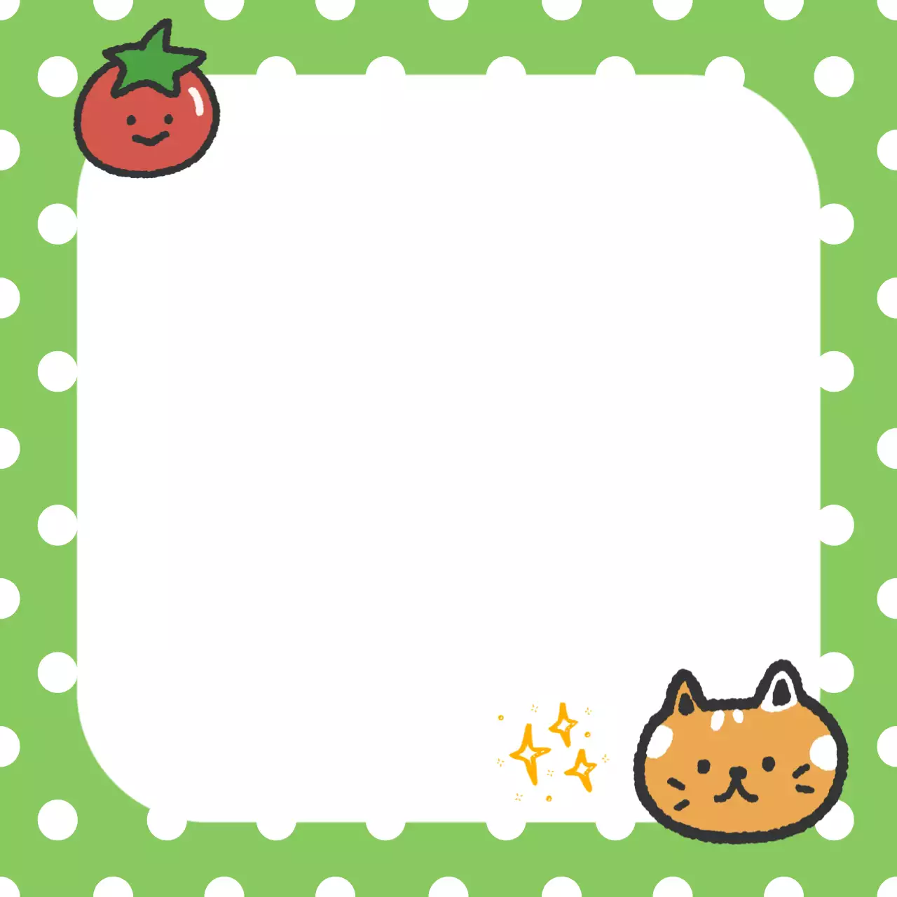 연두 아기자기한 만화 메모지