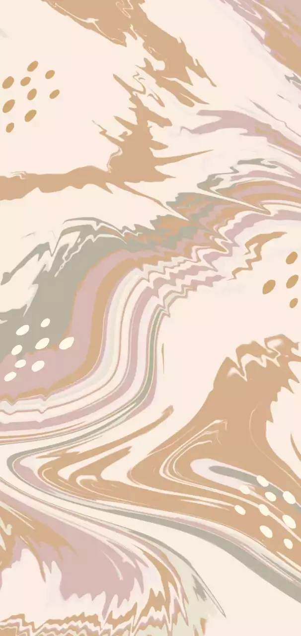 롤리팝 크림 색상의 기하학적 추상 엽서