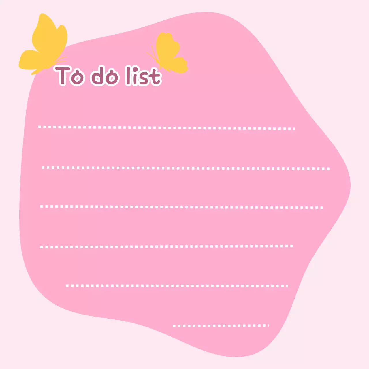 핑크 아기자기한 문구