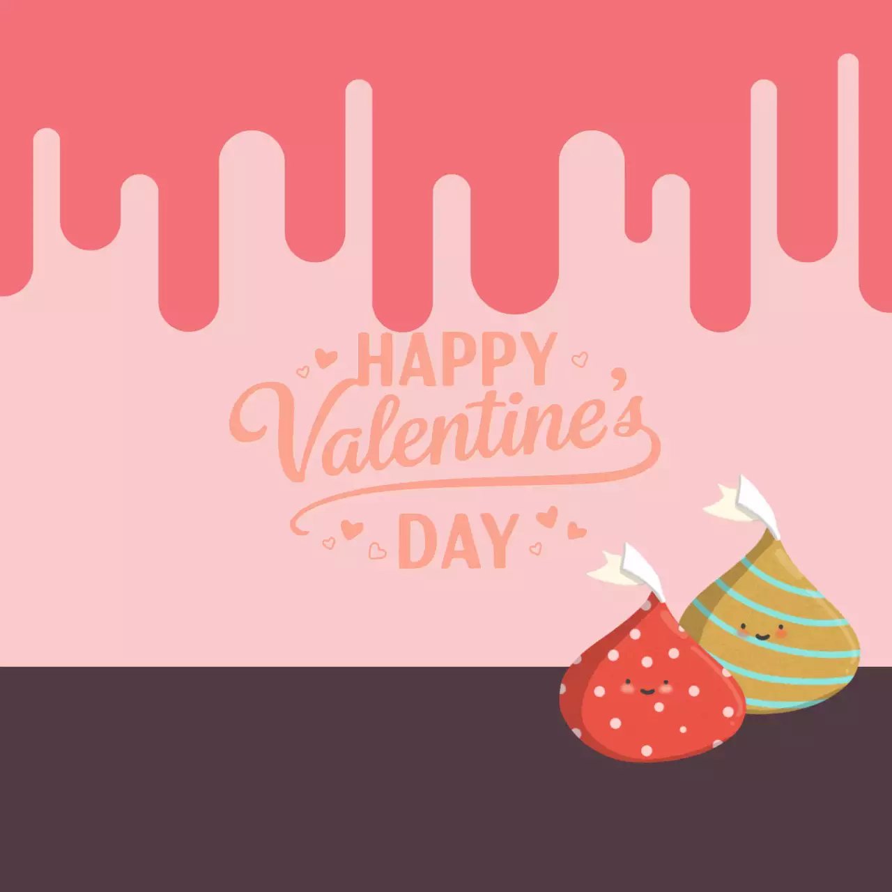 핑크 귀여운 발렌타인데이 프레임