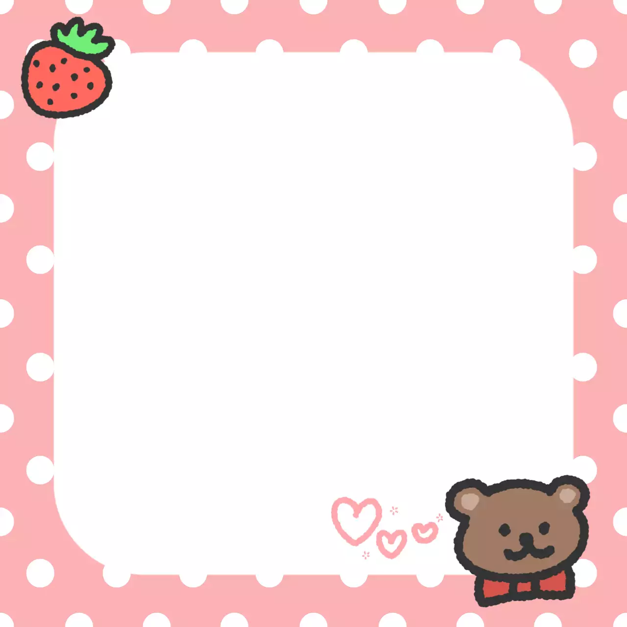 핑크 아기자기한 스티커 메모지