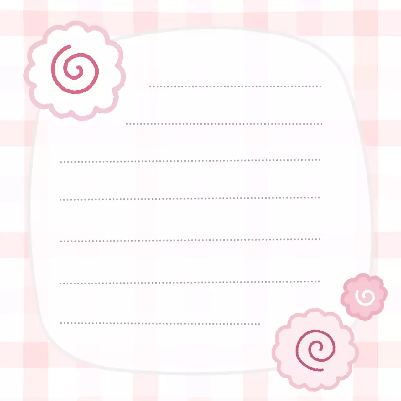 핑크 아기자기한 나루토마키 노트