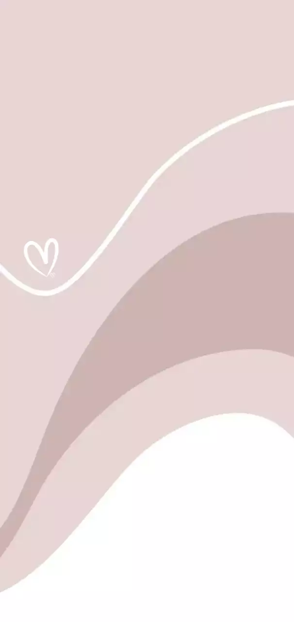 크림색의 미니멀한 물결 디자인 사진 액자