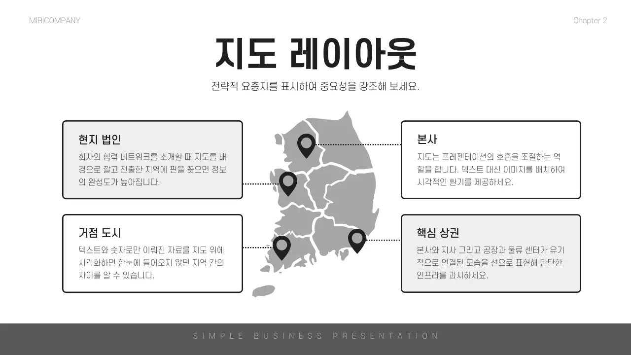 흑백 심플 비즈니스 설명서