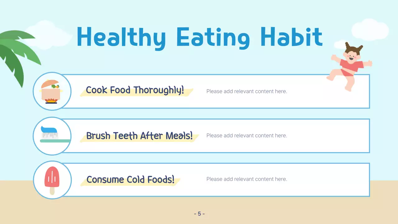 블루 심플 썸머 가이드 프리젠테이션