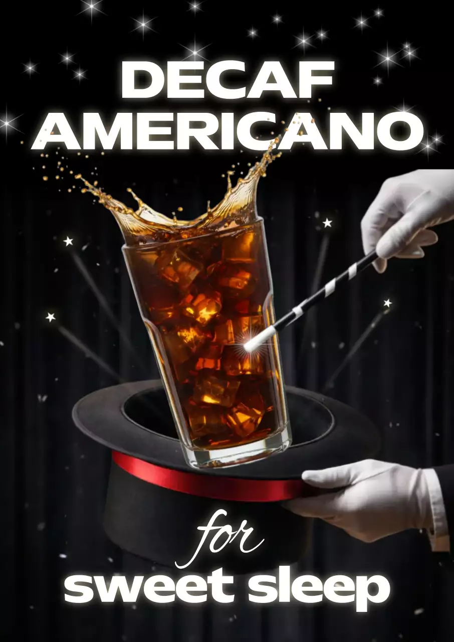 검정 팝 커피 광고