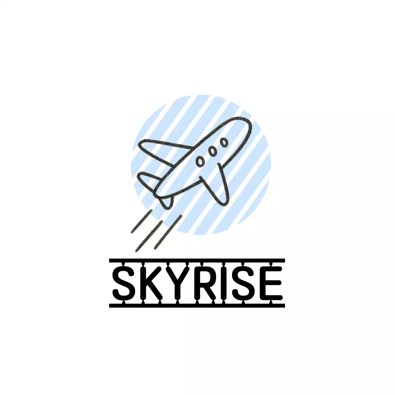 하늘색 심플 항공 홍보