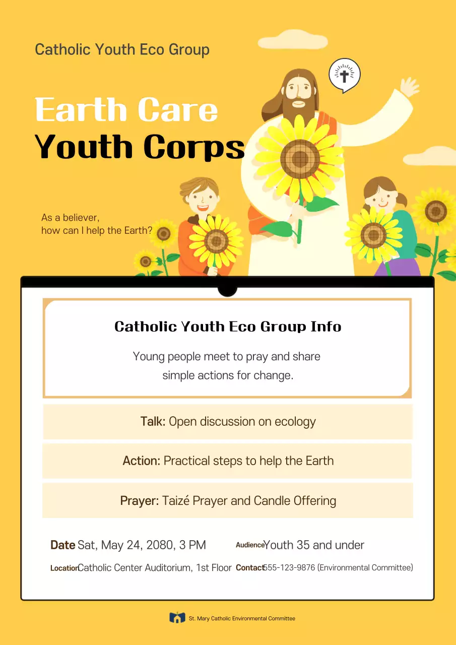 Tuyển dụng cho chiến dịch môi trường đơn giản màu vàng