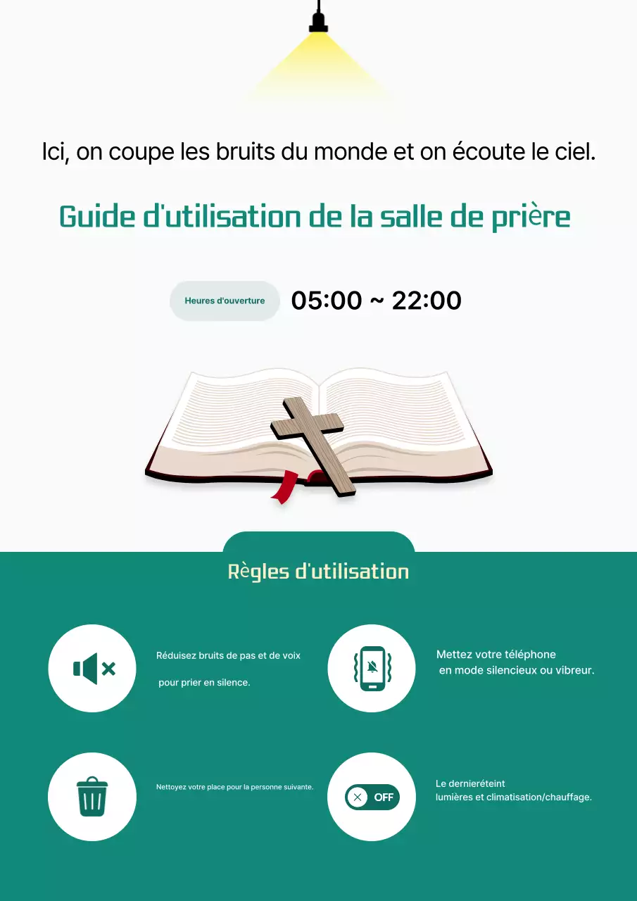 Guide de la salle de prière Mint Simple
