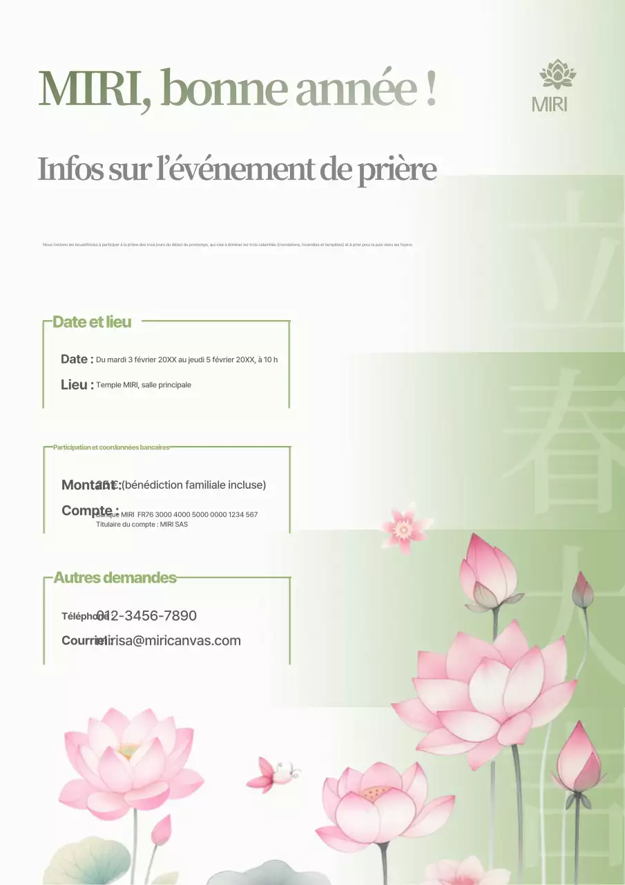 Informations sur les événements traditionnels du Nouvel An