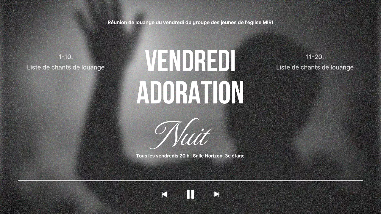 Guide de culte classique en noir et blanc