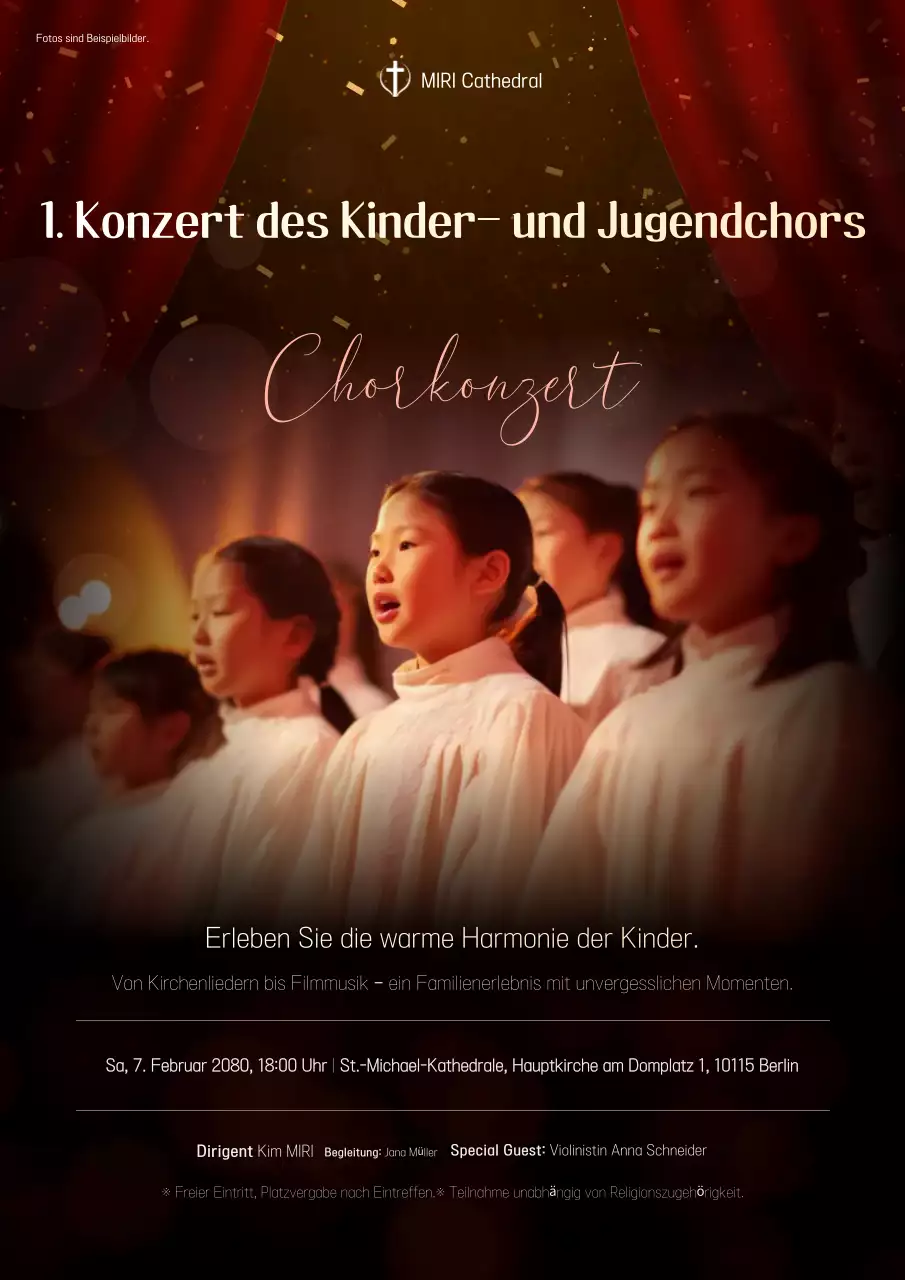 Aufführungsleitfaden des Red Classic Choir