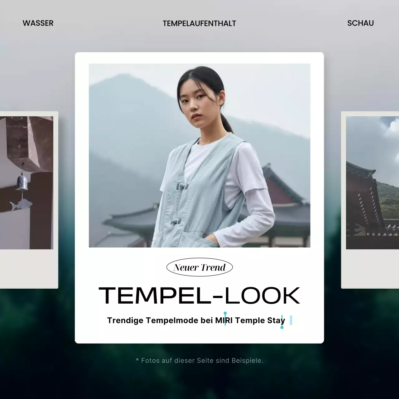 Werbung für moderne graue Mode