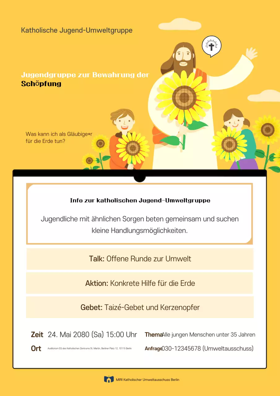 Rekrutierung für die Yellow Simple Umweltkampagne
